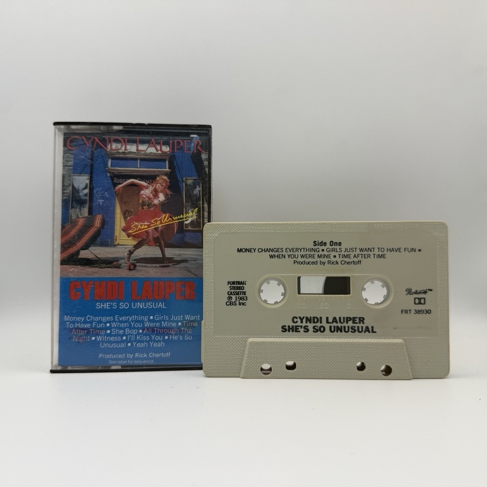 Cyndi Lauper: She's So Unusual - 1983 Portrait Records/CBS Cassette Tape Vintage